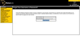 isi.deterlab.net - Forgot Your Username or Password?