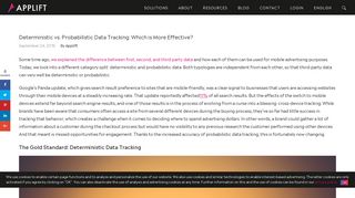 Deterministic vs. Probabilistic Data Tracking: Which is More Effective ...