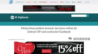 Motoristas podem acessar serviços online do Detran-SP com conta do ...