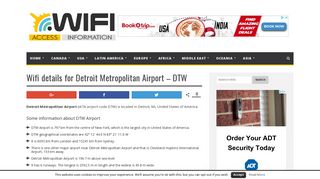 Wifi details for Detroit Metropolitan Airport - DTW - Your Airport Wifi ...