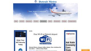 WiFi - Detroit Airport | Detroit Metro Airport-Arrivals, Departures, Parking