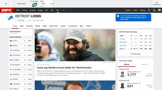 Detroit Lions NFL - Lions News, Scores, Stats, Rumors & More - ESPN