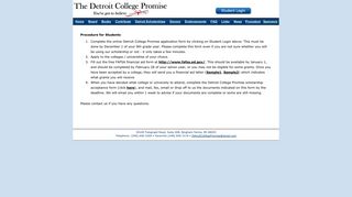 Procedure - Detroit College Promise