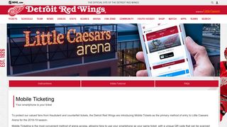 Detroit Red Wings Mobile Tickets | Detroit Red Wings - NHL.com