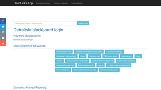 Detroitsla blackboard login Search - InfoLinks.Top