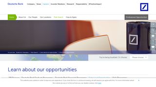 Entry Level Opportunities – Deutsche Bank Careers