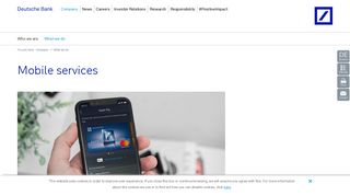 Mobile services – Deutsche Bank