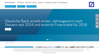 Deutsche Bank: Startseite