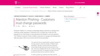 Attention Phishing - Customers must change passwords | Deutsche ...