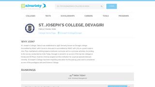 St. Joseph's College, Devagiri in Calicut - Univariety