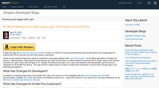 Amazon Developer Blogs