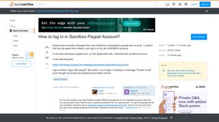 How to log in in Sandbox Paypal Account? - Stack Overflow