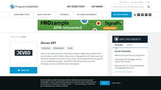 Deveo API | ProgrammableWeb