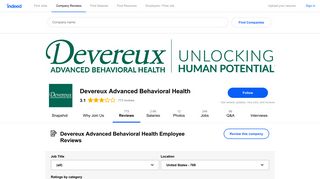 Working at Devereux Advanced Behavioral Health: 761 Reviews ...