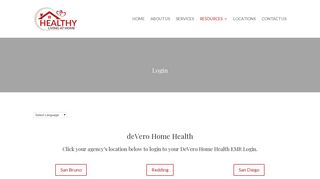 Login | Healthy Living at Home