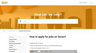 How to apply for jobs on Devex? – Devex