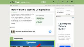 4 Ways to Build a Website Using Devhub - wikiHow