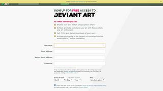 Sign up for FREE access to DeviantArt | Join Now