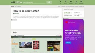 How to Join Deviantart: 5 Steps (with Pictures) - wikiHow