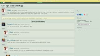 Forum: Can't login on deviantart app | DeviantArt