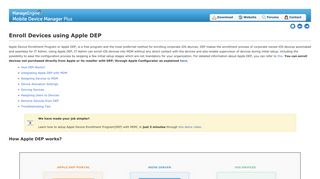 Apple Device Enrollment Program(Apple DEP) - ManageEngine