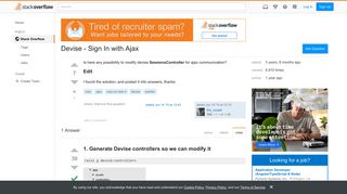 Devise - Sign In with Ajax - Stack Overflow