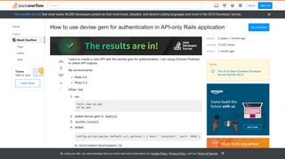 How to use devise gem for authentication in API-only Rails ...