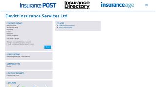 Devitt Insurance Services Ltd - Insurance Directories