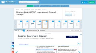 Network Settings - Devolo DLAN 500 WiFi User Manual [Page 49]