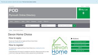 Devon Home Choice | Plymouth Online Directory