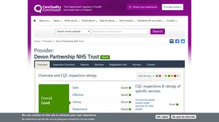 Devon Partnership NHS Trust - CQC