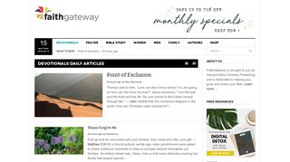 Devotionals Daily Archives - FaithGateway
