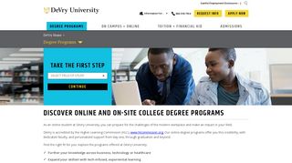 Online Degree Programs and College Courses | DeVry University