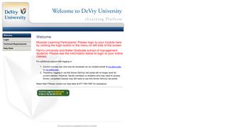 DeVry University | WELCOME