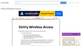 DeVry Wireless Access - PDF - DocPlayer.net