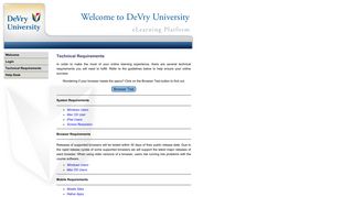 DeVry University | TECHNICAL