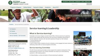 Service-learning & Leadership | SCC