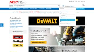 DeWalt Power Tools | DeWalt Tools - MSC Industrial Supply