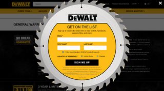 Warranty Information | DEWALT
