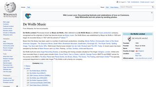 De Wolfe Music - Wikipedia