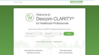 Dexcom CLARITY® Clinic Portal