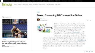 Dexrex Stores Any IM Conversation Online - Lifehacker