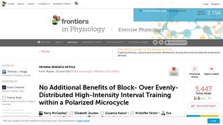 Frontiers | No Additional Benefits of Block- Over Evenly-Distributed ...