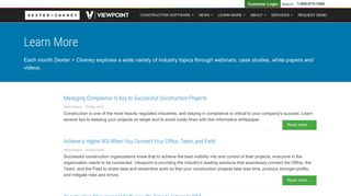 Learn More - Viewpoint Construction Software