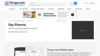 Dey Pharma Company Information | Drugs.com