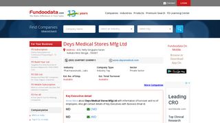 Deys Medical Stores Mfg Ltd, Kolkata | Company & Key Contact ...