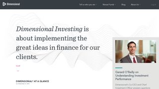 Dimensional Fund Advisors: Dimensional Investing