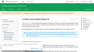 Create and Update Reports | Campaign Manager | Google Developers