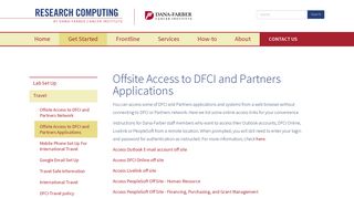 Offsite Access to DFCI and Partners Applications | Research Computing
