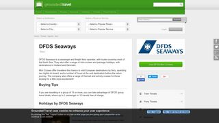DFDS Seaways | Overland Ticket Agents | Grounded Travel